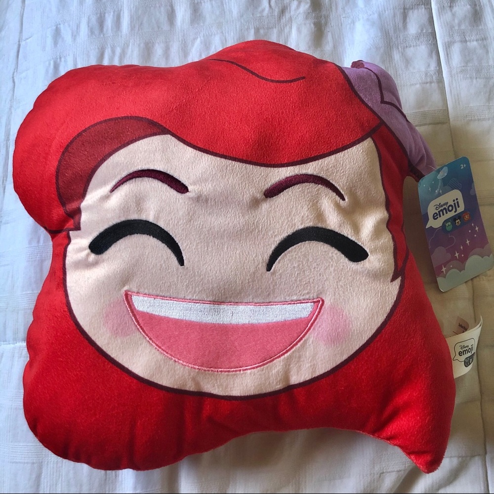 NWT Disney Emoji Ariel Pillow